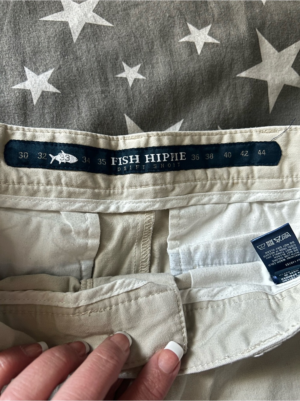 Men’s Fish Hippie Khaki Shorts